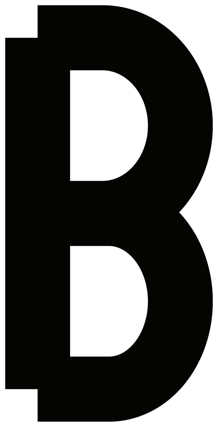 Letter B — stencil