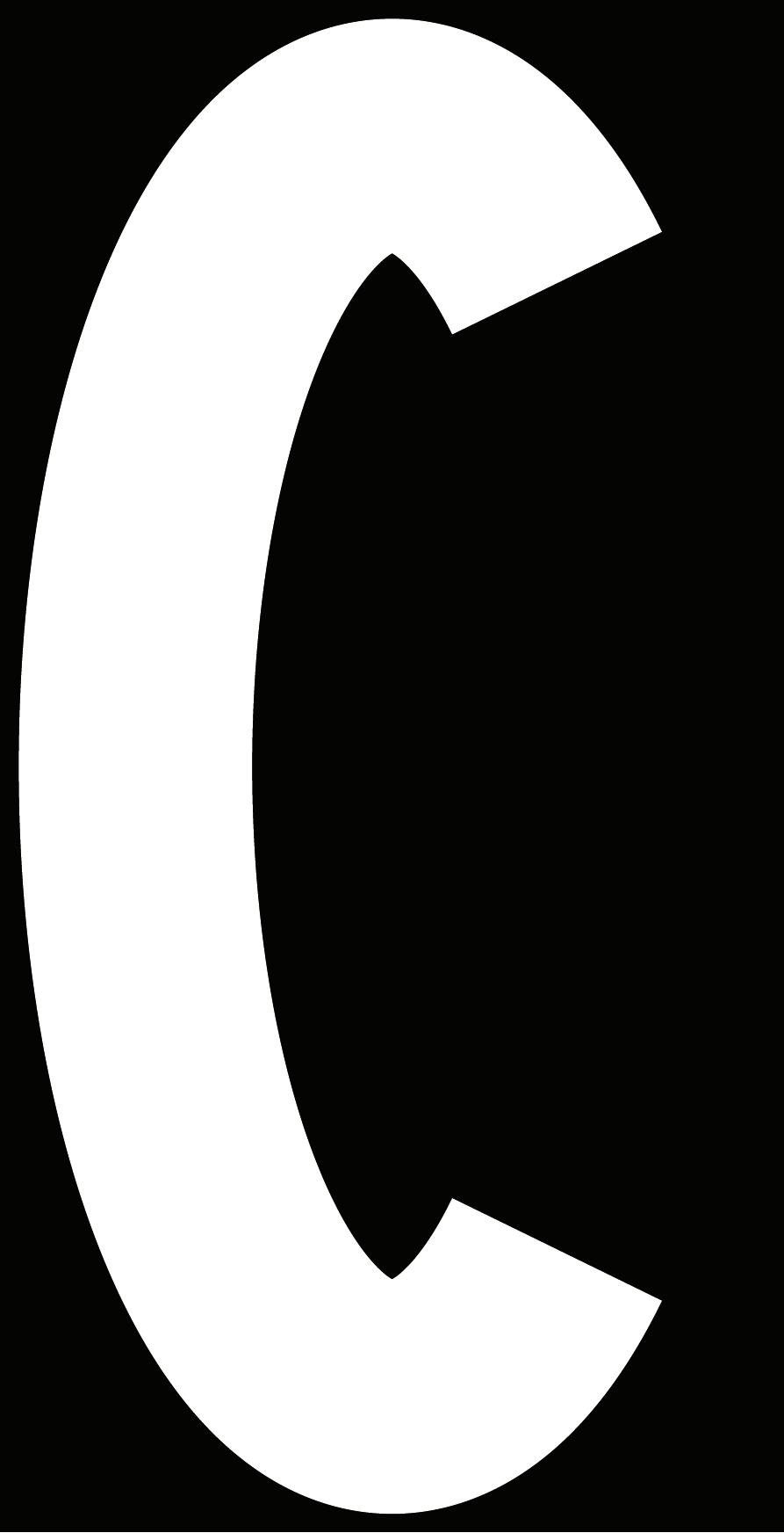 C — white-on-asphalt proof