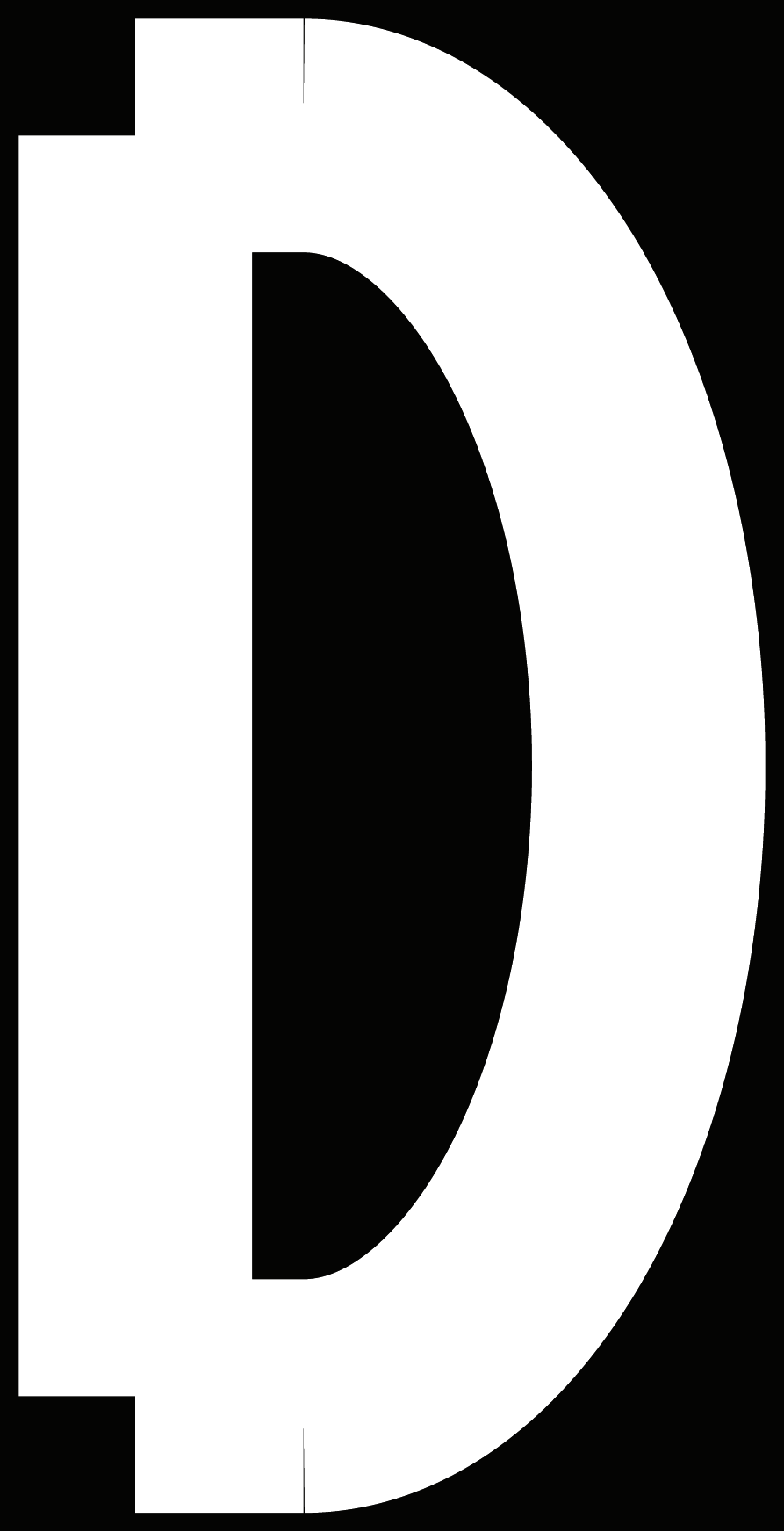 D — white-on-asphalt proof